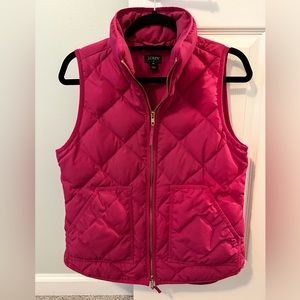 J crew vest hot pink